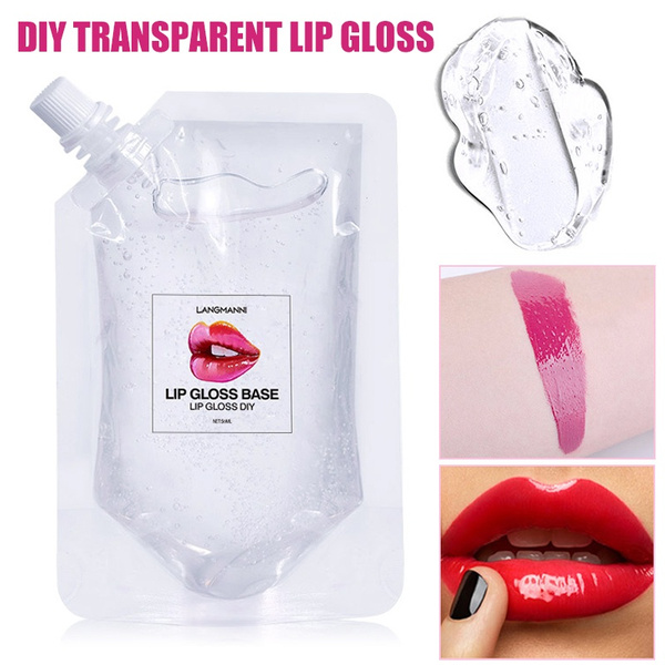 Lip Gloss Base, DIY Clear Non-Stick Lipgloss Base Moisturizing Handmade  Lipstick Material Base Gel Oil Lip Making Tool