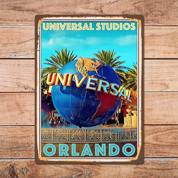 Universal Can Cooler - Universal Studios Retro Marquee Logo