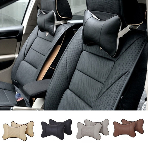 Car Seat Pillow Leather Auto Supplies, Car Seat Neck Pillow Safe