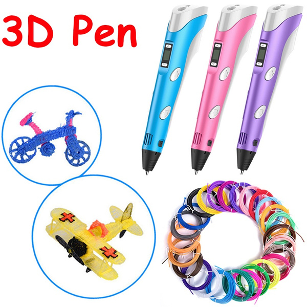 3D Pen DIY 3D Printer Pen Drawing Pens 3d Printing Best Creative Toy Gift  for Kids Christmas Birthday Gift