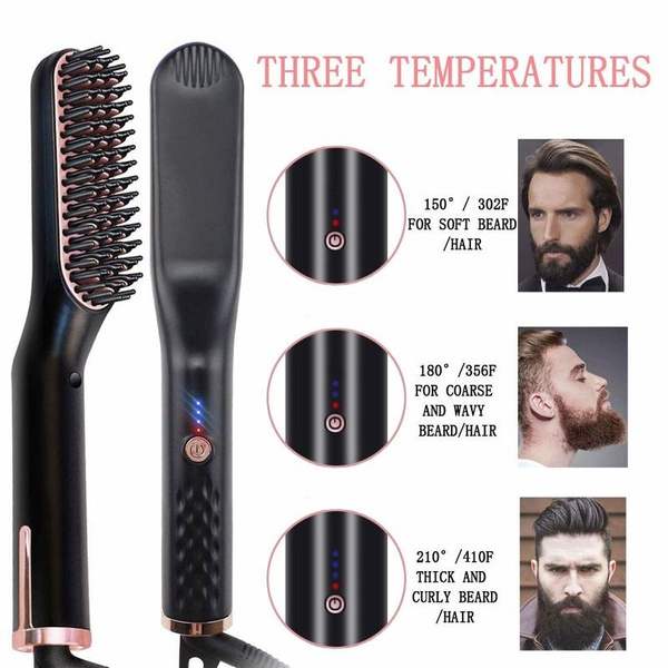 Premium hair and beard straightening outlet comb