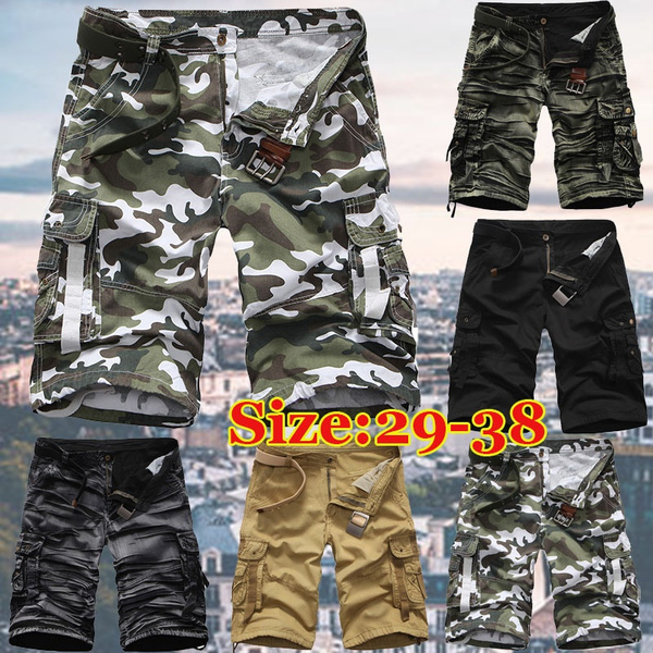 cargo shorts elastic waist with drawstring