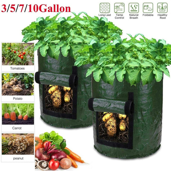 3G-10Gallon Potato Grow Bag Plant Container Planter Garden Vegetable Fabrics Pot 