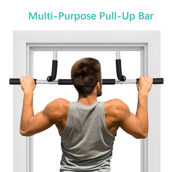 Doorway Pull Up Bar Chin Body Strength Exercise Door Mounted Workout ...