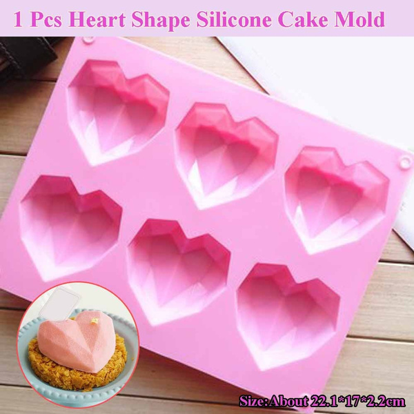 Heart shape sale silicone mould