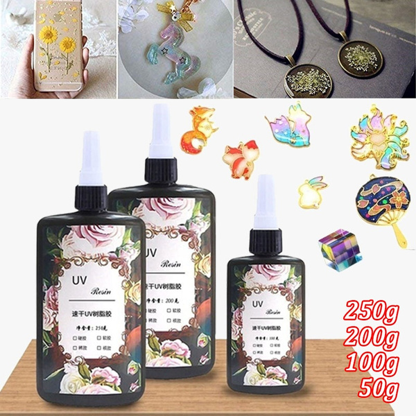 UV Resin | Hard Type Ultraviolet Curing Resin | Solar Cure Resin Sunlight Activated Resin Kawaii Crafts 25g Transparent Clear Thin Type