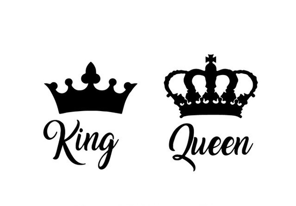 king and queen | Sticker