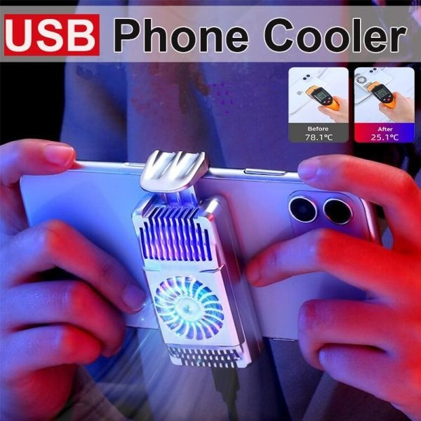 Phone Cooling Fan Portable Universal Mobile Phone Gaming Radiator Usb Cooler Heat Sink Cooling Fan Phone Cooler Wish