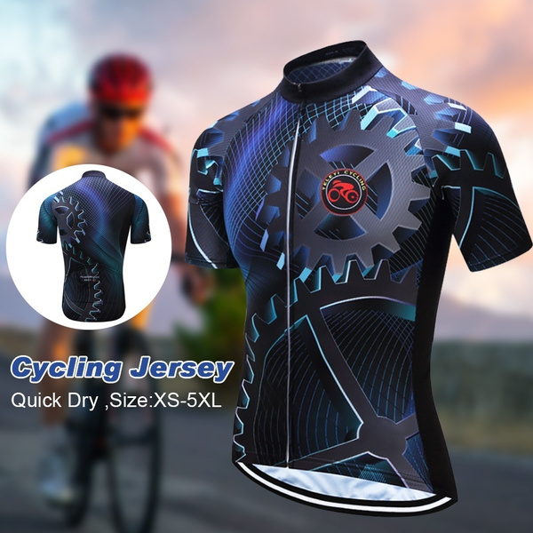 Teleyi Bike Team Men Racing Cycling Jersey Tops Bike Shirt Short Sleeve Bicycle Clothes Dry Cycling Clothing Ropa Ciclismo Wish