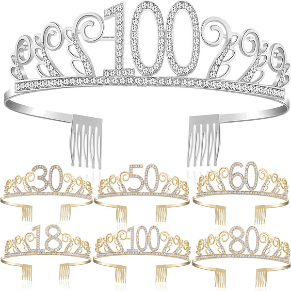 Crystal Birthday Tiara Rhinestone Princess Crown Happy Birthday Crowns Christmas