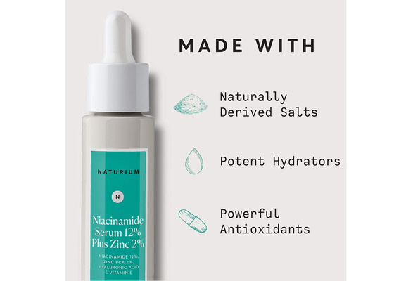 Niacinamide Serum 12 Plus Zinc 2 1oz Vitamin B3 Minimize Pores Balance Oil Production Anti Aging Wrinkles Fine Lines Facial Serum With Niacinamide Hyaluronic Acid Vitamin E Wish