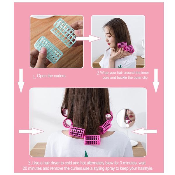 4 Pcs/Set Plastic DIY Hair Styling Roller Curlers Clips Large Grip Styling Roller Curlers Hairdressing Tools Styling Home | Wish 4 Pcs/Set Plastic DIY Hair Styling Roller Curlers Clips Large Grip Styling Roller Curlers Hairdressing Tools Styling Home | Wish