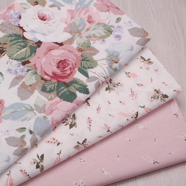 Rose Printed Fabric For Sewing Dress Twill Cotton Fabric For Home Textiles And Diy Handmade Patchwork Fabric Wish