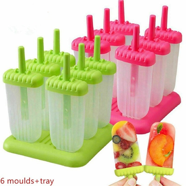 Silicone Ice Block Moulds/Ice Cream Molds/Icy Pole/Jelly /sicle Maker FW 