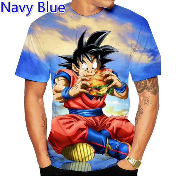 Summer Anime Dragon Ball Z T-shirt Men 