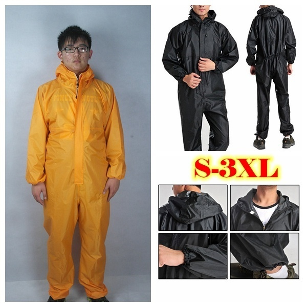 Men's Waterproof Overalls Hooded Rain Coveralls Work Clothing Male Raincoat  Workwear Safety Suits - China Rain Coveralls and Rainsuit price