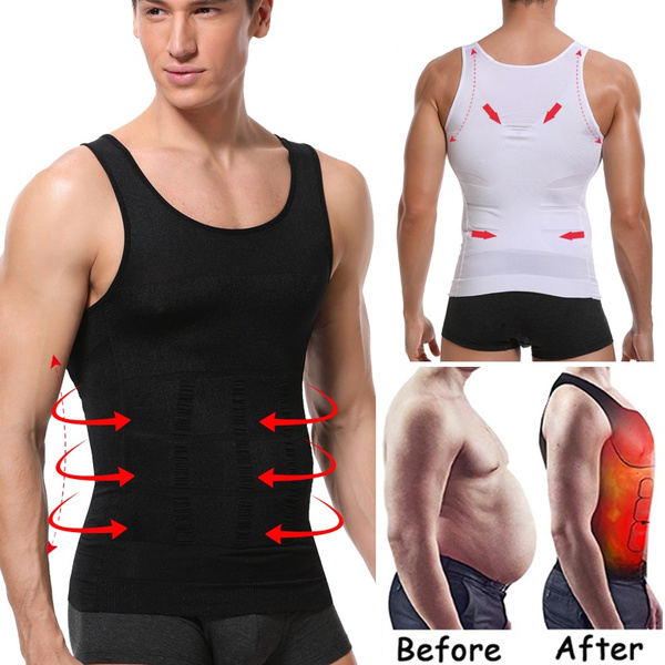 New slim T-shirt vest for men waist weight body loss abdomen underwear belly 