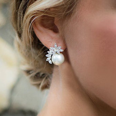 beautyearring, Jewelry, pearls, wedding earrings