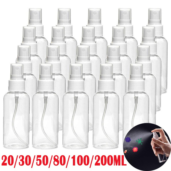 20/30/50/100 ml Plastic Spray Bottle Small Transparent Refillable Travel  Bottles