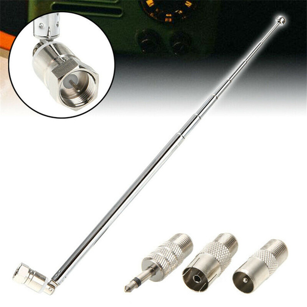 Telescopic FM Aerial Antenna Indoor For TV FM AM Radio Home Stereo ...