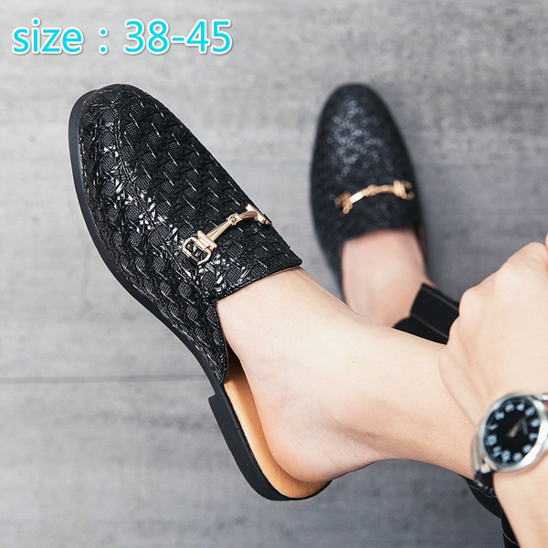 Mens slippers best sale mule style