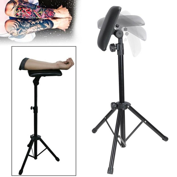 Height Adjustable Tattoo Tripod Stand73-137cm Arm Leg Rest Studio Chair ...