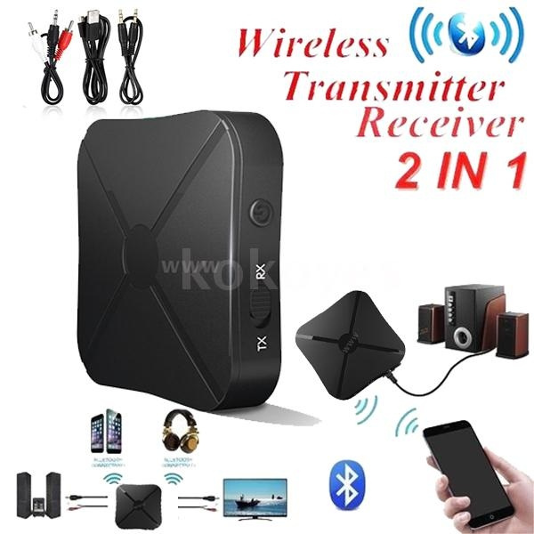 KN319 2 in 1 Bluetooth Audio Transmitter Receiver Bluetooth Music Adapter 3.5mm AUX for TV Headphones