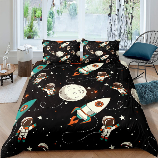 Kids Astronaut Comforter Cover Set For, Rocket Duvet Cover