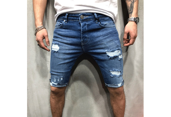 mens skinny short jeans