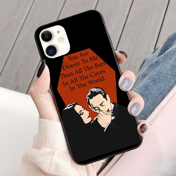 Gomez and Morticia Addams pattern phone case for Apple iPhone and Samsung Galaxy and huawei