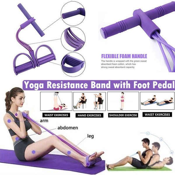 Yoga widerstandsband avec Pied Pédale Corps Fitness Equipment Fitness TRAIN Corde 
