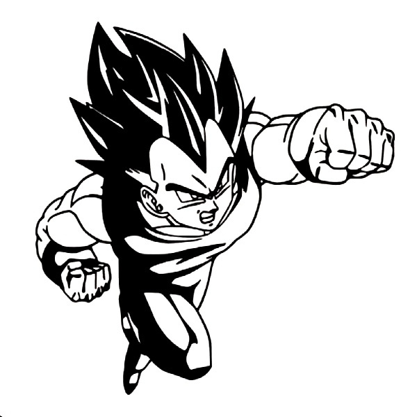 Super Saiyajin; Vegeta - Dragonball Z - Sticker