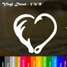 Heart, Motorcycle, vinyldecalsticker, Hunting