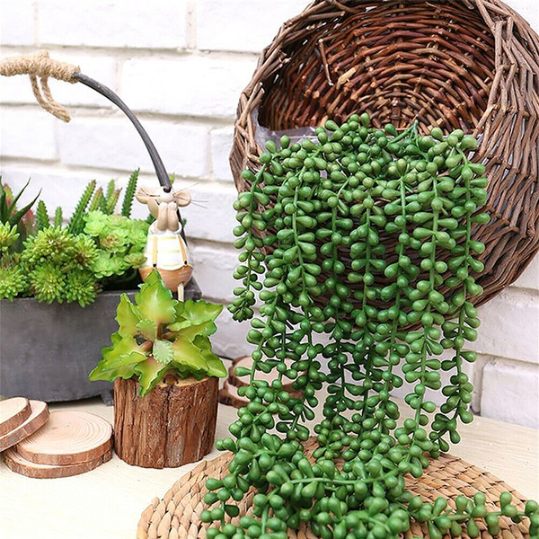 Details about   Artificial Hanging Plant Ivy Leaves Vine Garland Fern Succulent X-mas DecorsWell 