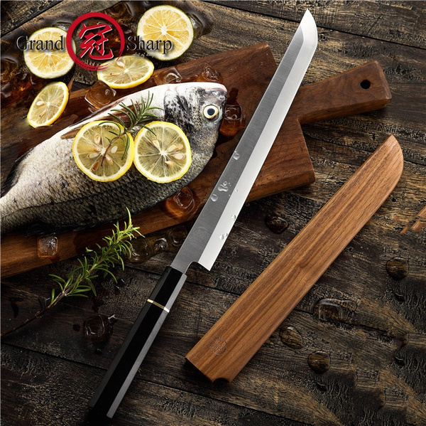 Grandsharp 10.6 Inch Fillet Knife Japanese Steel Sushi Fish Knife
