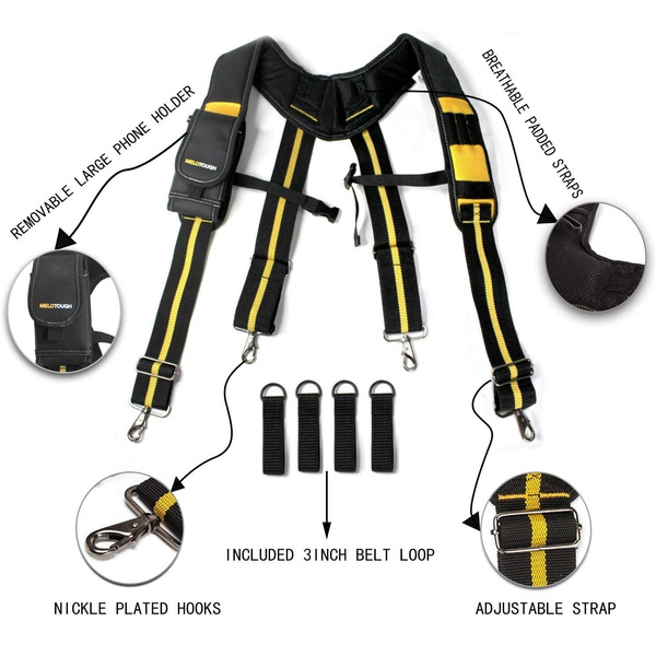 Heavy Duty Padded Suspension Rig Toolbelt Padded Suspenders Padded Rig Gear 
