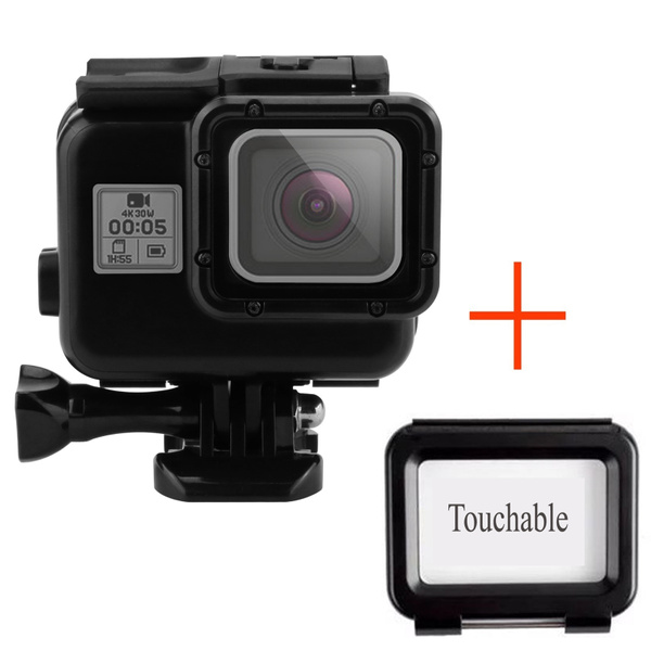 Underwater Waterproof Housing + Touch Backdoor Protective Cover For Gopro Hero 5/6 Black Action Camera | Wish