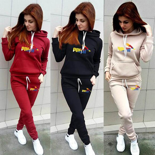 Hotouch Women's Solid Velour Sweatsuit Set Hoodie and Pants Sport Suits  Tracksuits | Wish