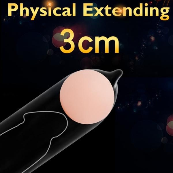 Men penis enlargement derice Lengthen Penis Sleeve Ball Bead Adult