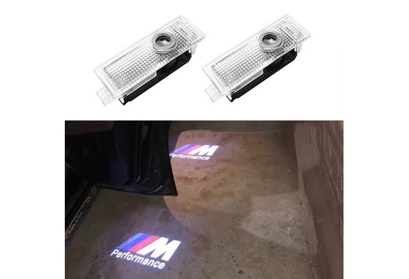 Pucous Car Welcome Light 2X Led Car Door Light Logo Projector Welcome Light Compatible With BMW E84 E87 X5 E70 F25 E90 E91 F01 F02 E60 E61 F10 F15 F30 M3 M5 E64
