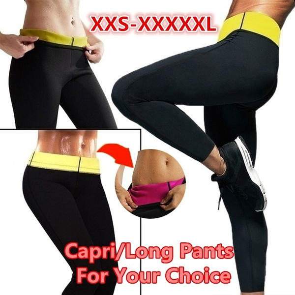 XXS-5XL Women Super Stretch Neoprene Fitness Slimming Pants Waist