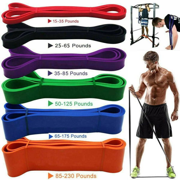 WorthWhile Training Resistance Bands Yoga Gym Fitness Gum Pull Up