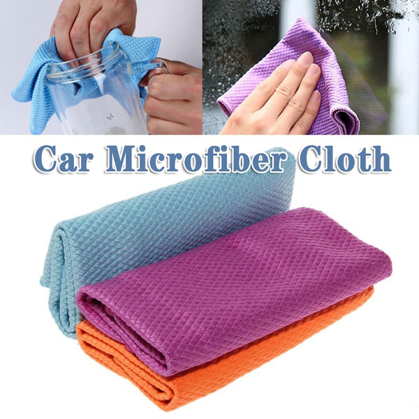 & Dinning Glass Window Dish Cloth Washing Towel Cleaning Rags Scouring Pad 