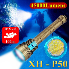 Flashlight, underwater, divelamp, Hunting