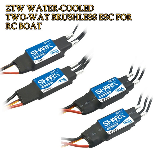 For RC Boat ZTW 30A/40A/50A/60A/70A/80A water-cooled two-way brushless ESC 2020 