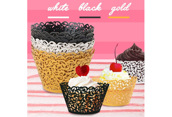 20 MINI Cupcake Wrappers from Paper Orchid - Choose from 8 laser cut d –  Lasercutwraps Shop