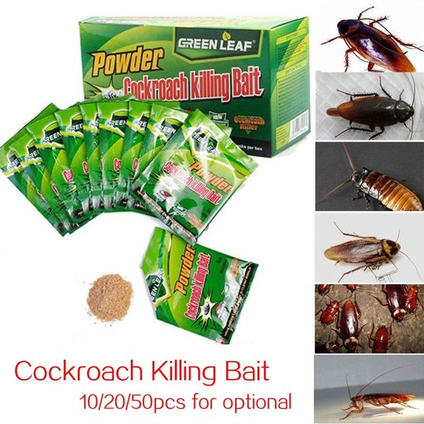 10/20/30 Packs Of Cockroach Green Leaf Powder Bait Repellent To Kill  Household Pests