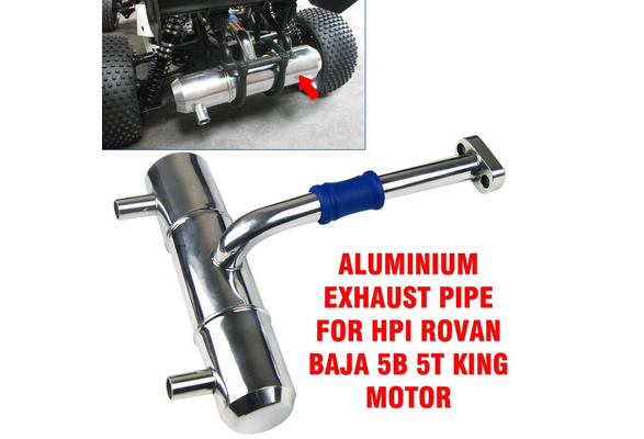 NEW Aluminium Exhaust pipe for HPI rovan Baja 5B 5T King Motor 1:5