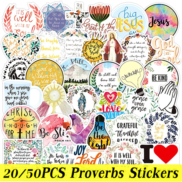 Religion Sayings Stickers, Christian Stickers, Stickers Jesus, Decal  Sticker