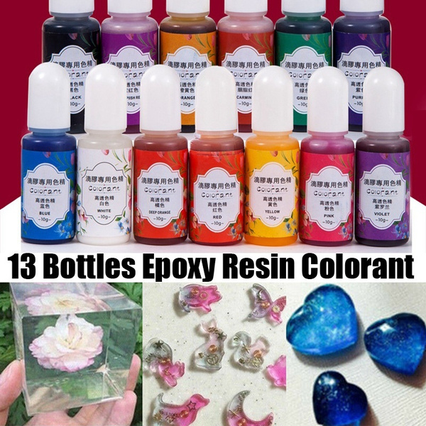 13 Bottles 10G Epoxy Uv Resin Coloring Dye Colorant Pigment Mix
